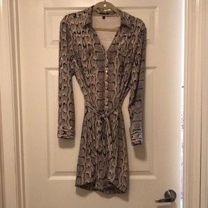 Snake print dress